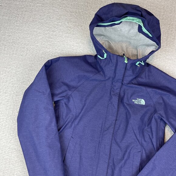 The North Face Jacket Womens Hyvent 2.5L Rain Jacket Zip Coat Purple XS - Picture 3 of 16